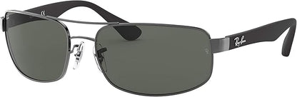 Ray-Ban mens Rb3445 Rectangular Sunglasses