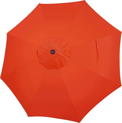 Blissun 9ft Patio Umbrella Replacement Canopy, Market Umbrella Top, Outdoor Table Umbrella Canopy for 8 Ribs, Canopy Only
