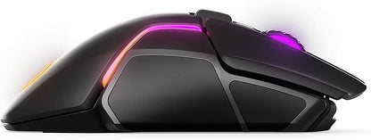 SteelSeries Rival 650 Quantum Wireless Gaming Mouse - Rapid Charging, 12,000 Cpi Dual Sensor, 256 Weight Configs, 8 Zone RGB Lighting