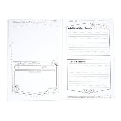 Really Good Stuff Ready-to-Decorate Fall Traditions Pennant Posters - Set of 24