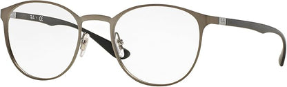 Ray-Ban Unisex Rx6355 Round Prescription Eyeglass Frames