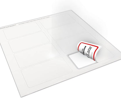 Avery Flexible Printable Name Tags, 2-1/3" x 3-3/8", White with Red Border, 400 Removable Name Badges (05095)