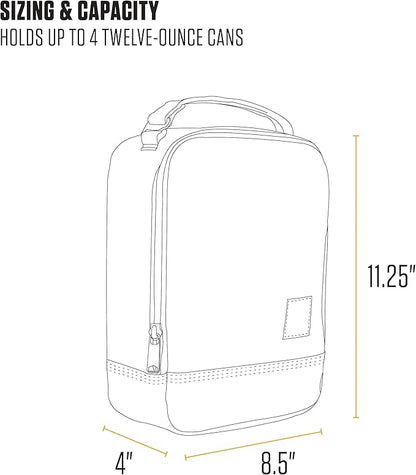 Carhartt Insulated Lunch Cooler For Men and Women, Fully Insulated Lunch Pale for Everyday Use, Seabrook