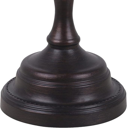 Catalina Lighting Traditional Desk Lamp, Classic Bronze, Smart Home Capable for Home Office, Dorm, Apartment, Corded with Adjustable Lighting
