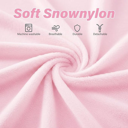 Tiita Convertible Folding Sofa Bed Twin Size for Adults with Pillow, Plush Fabric Floor Mattress Couch Bed, Washable Cover & Side Pocket, Guest Room, Dorm, Apartment, Living Room, Pink