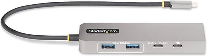 StarTech.com 3-Port USB-C Hub, 2.5 Gbps Ethernet, 100W PD Pass-Through Port, USB 3.2 10Gbps, 2X USB-A/1x USB-C, Portable Hub