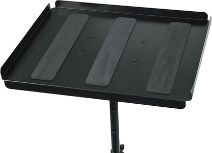 Gator Frameworks Adjustable Multi-Media Gear Stand Featuring 100x100 Vesa Mounting Brackets | Ideal for Laptops, Small Production Samplers, and More, Min/Max Height - 28"/44.5" (GFW-UTL-MEDIATRAY1)