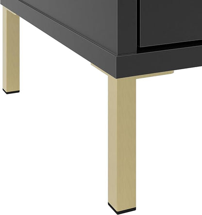 Bush Home Essence 4 Shelf Bookcase, Living Room Furniture, Essence Collection, Black Stipple