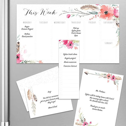 Boho Spirit Adhesive Sticky Note Pack - 5 Pads - 50 Sheets/pad