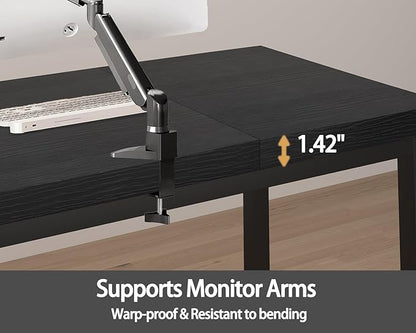 70.8 Inch Large Computer Desk, Long Gaming Table, Modern Two Person Desk Large Executive Office Desks, Double Desk at Home, Perfect for Work, Gaming, Studying, and Writing, Etc. Black.