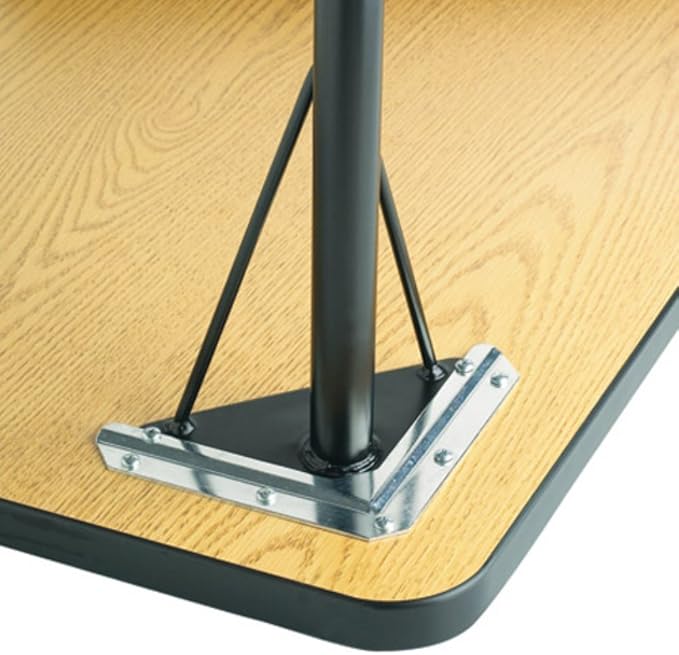 Jonti-Craft Berries 6403JCA003 Rectangle Activity Table, A-Height (24"-31" Adjustable Height), 24" x 48", Gray/Blue/Gray