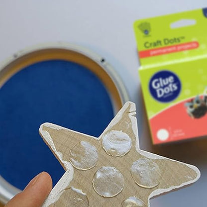 Glue Dots, Craft Dots, Double-Sided, 1/2", .5 Inch, 600 Dots, DIY Craft Glue Tape, Sticky Adhesive Glue Points, Liquid Hot Glue Alternative, Clear, 3 Pack