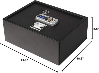 Verifi Smart Safe S3800 Biometric Safe with FBI Certified Fingerprint Sensor Top Opening