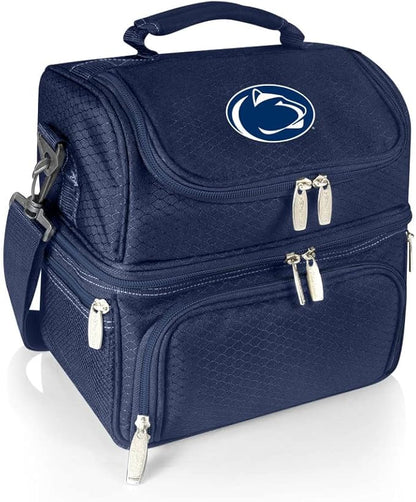 PICNIC TIME NCAA Nebraska Cornhuskers Pranzo Lunch Bag - Insulated Lunch Box with Picnic Set - Lunch Cooler Bag
