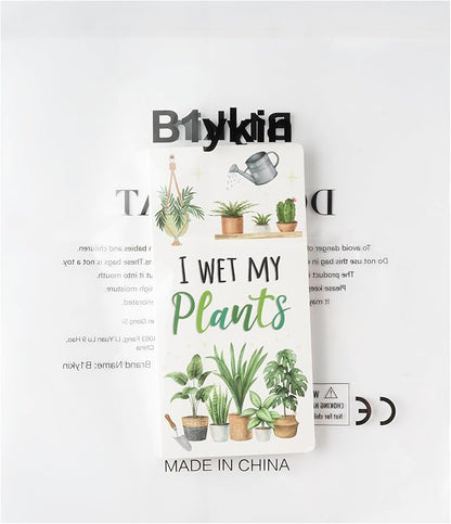 B1ykin Cute Sticky Notes Set - I Wet My Plants Self-Stick Notes Pad, 550 Sheets Writing Memo Pages Sticky Notepad for Teacher Appreciation Gifts, School Office Party Favors Supplies (Plant Lovers)