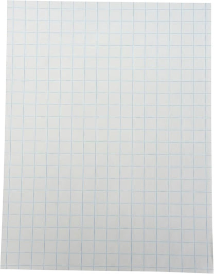 School Smart Graph Paper, 1/2 Inch Rule, 9 x 12 Inches, White, Pack of 500