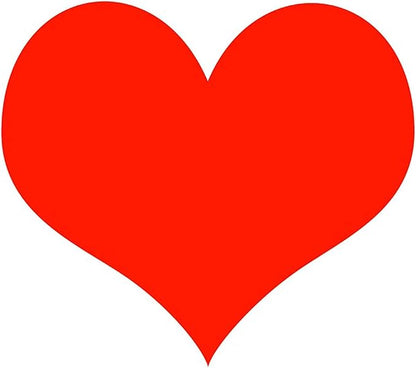 Red Paper Heart Mega Value Pack Cutouts - 5", 7", 12" (30 Pc) Vibrant Decorations for Weddings, Valentine's Day & Crafts