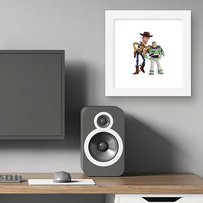 Trends International Gallery Pops Disney Pixar Toy Story 4 - Buzz and Woody Wall Art Wall Poster, 12.00" x 12.00", White Frame Version