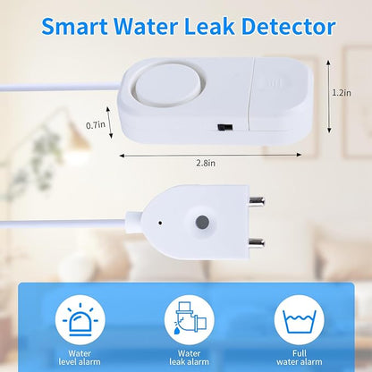Smart Water Leak Detector, 120dB Adjustable Alarm Suit for Home，Water Sensor for Basement, Water Leak Alarm,3 PCS