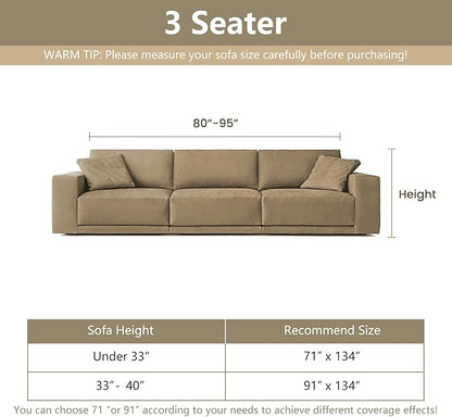 MYSKY HOME Boho Couch Cover Charcoal Gray Sofa Covers with Tassel Farmhouse Sofa Slipcover Simple Couch Protector for Dogs Chenille Sectional Couch Covers L Shaped Couch Cushion Covers, 91"x 134"