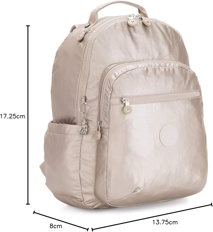 Kipling Women's Seoul 15" Laptop Backpack, Durable, Roomy with Padded Shoulder Straps, Built-In Protective Sleeve