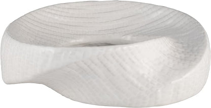 Decorative Home Decor Sculpture – Bathroom Accessory, Office and Room Decor Statement Piece – Modern Statue Accent for Living Room Decor, Bookself, Coffee Table or Artful Ornaments – 10" White