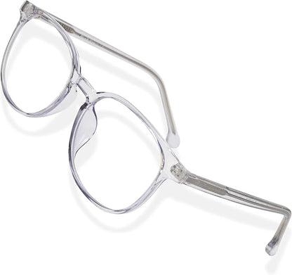 Brookstone Blue Light Blocking Glasses For Women and Men Computer Gaming Eye Protection UV Blocker With Pouch Cloth and Spray