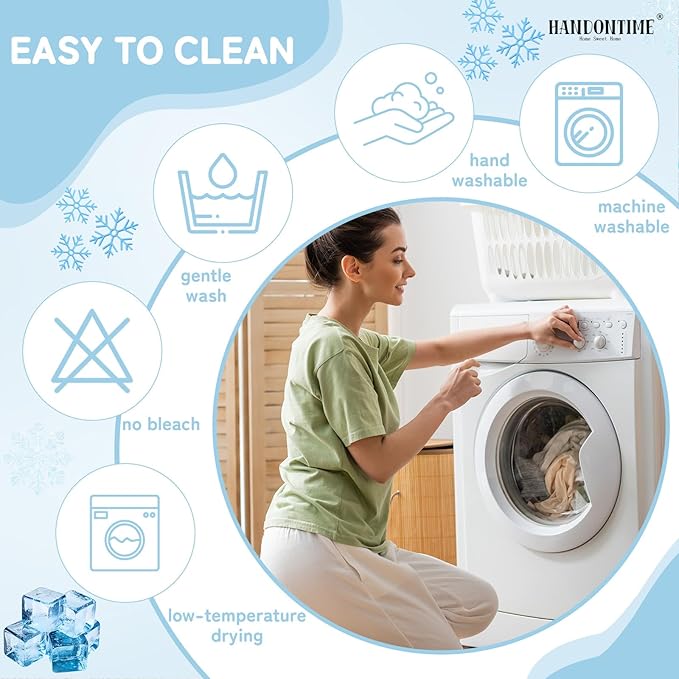 HANDONTIME Cooling Dog Couch Cover Ice Silk Washable & Breathable Pet Sofa Protector Durable Couch Covers for Sofa Pet Friendly Soft Dog Cooling Bed Cover Sofa Protector Covers (Baby Blue, 71"x134")