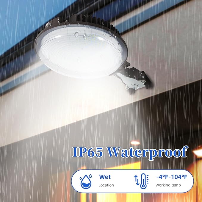 120W LED Barn Light,Dusk to Dawn Outdoor Lighting with Photocell and Mount arm, 5000K Daylight 15600LM,IP65 Waterproof Adjustable Angle Outdoor Flood Light for Yard Garage Securtity Area