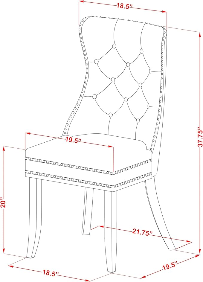 East West Furniture DODA7-MAH-26 7 Piece Dining Room Set Consists of a Rectangle Wooden Table with Butterfly Leaf and 6 Polyester Fabric Upholstered Chairs, 42x78 Inch, Mahogany