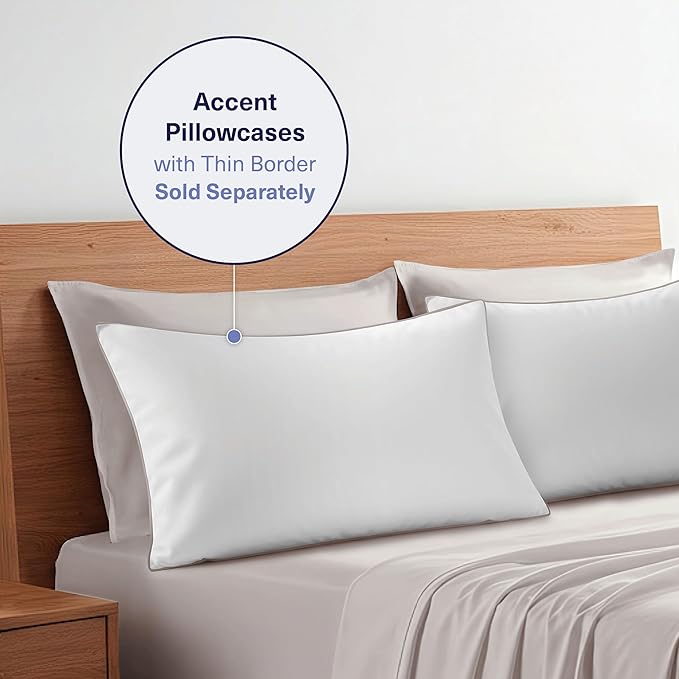 Kickoff Viscose Bamboo Sheets California King Size 4-pc 100% Organic Bamboo Viscose Bed Cooling Sheets Cal King Set Cool Bedding for hot Sleepers Sheet, Flat, Fitted, Pillowcases (Dove Grey, CK)
