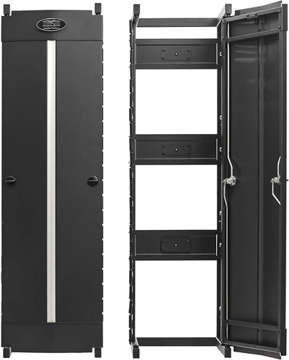 Tripp Lite Vertical Cable Manager, High-Capacity Deep Double Finger Duct, Front-Facing Cover, Two 3.5 feet Tall Sections, 12 inch Wide x 11.4 inch Depth, Black, 5-Year Warranty (SRCABLEVRT12HD)
