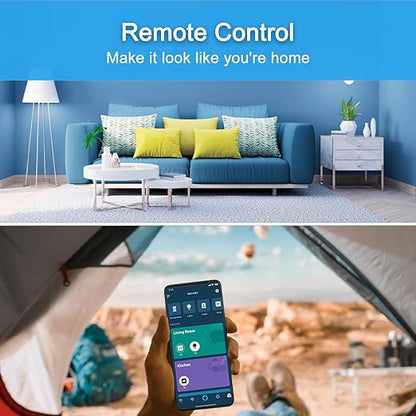 YNF Mini Smart Plug, Simple Setup with One Voice Command, Smart Plugs That Compatible with Alexa , Remote Control, Timer & Schedule, BLE Mesh Plug Requires Alexa Echo （1 Pack）