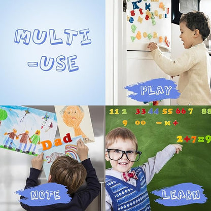 LovesTown 104 PCS Alphabet Magnetic Letters and Numbers for Toddlers,ABC 123 Fridge Educational Set,Great Learning Gift from Parents or Teachers (Pack of 2)