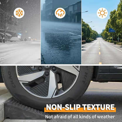 5" Threshold Ramps for Doorways 2pack, Wheelchair Ramp for Home Steps, Curb Ramp for Driveway for Shed, 7000 Lbs Load Capacity for Vehicle Motorcycle Wheelchairs Bikes Trolley Scooter