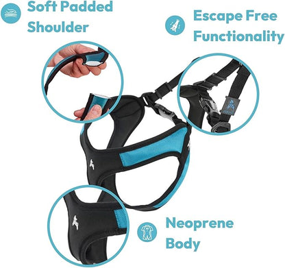 Gooby - Escape Free Easy Fit Harness, Small Dog Step-In Harness for Dogs that Like to Escape Their Harness, Purple, X-Small