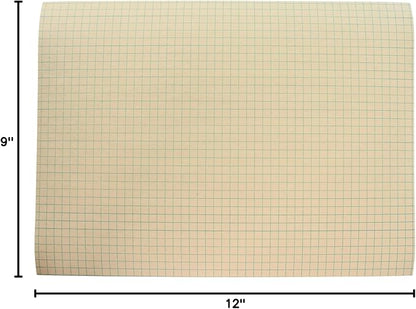 School Smart Graph Paper, 1/4 Inch Rule, 9 x 12 Inches, Manila, Pack of 500