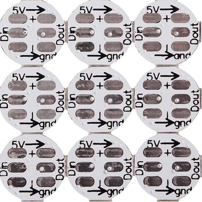 BTF-LIGHTING WS2812B 100PCS 5050SMD Individually Addressable Smart RGB LED Pixel for Arduino Single 1-led RGB LED Module Pixels Color Light White PCB Only DC5V Christmas(No Adapter or Controller)