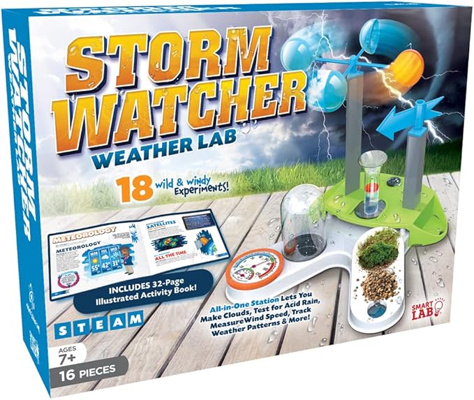 SMARTLAB Toys Storm Watcher Weather Lab with 18 Wild and Windy Experiments