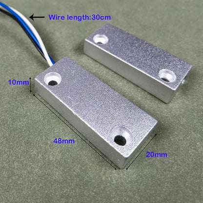 Rolling Door Contact Magnetic Reed Switch Alarm with 3 Wires for N.O./N.C. Applications MC-52