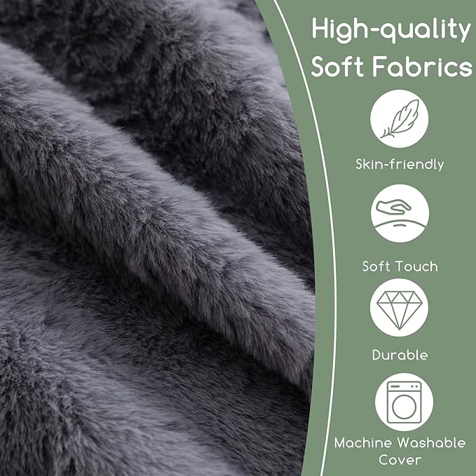 HIGOGOGO Giant Bean Bag Chair Bed for Adults,Convertible Beanbag Folds from Lazy Chair to Floor Mattress Bed,Large Floor Sofa Couch with High-Density Foam Filling, Machine Washable