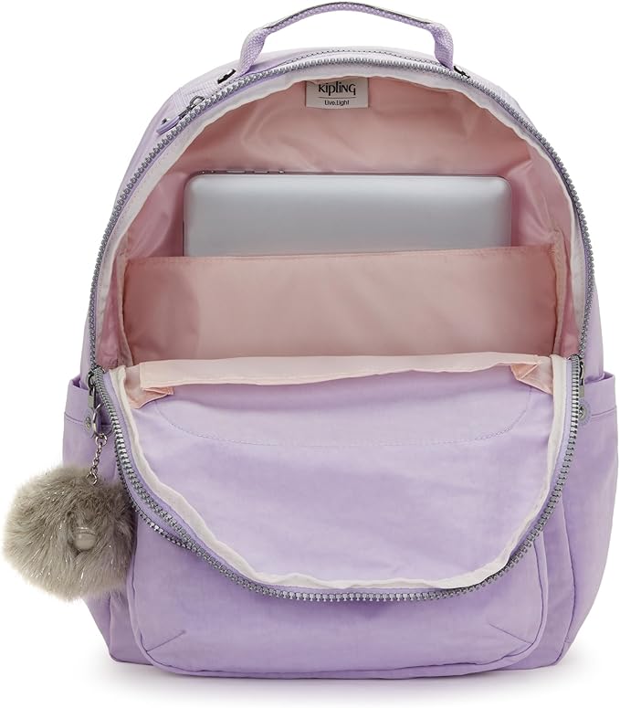 Kipling Women's Seoul 15" Laptop Backpack, Durable, Roomy with Padded Shoulder Straps, Built-In Protective Sleeve