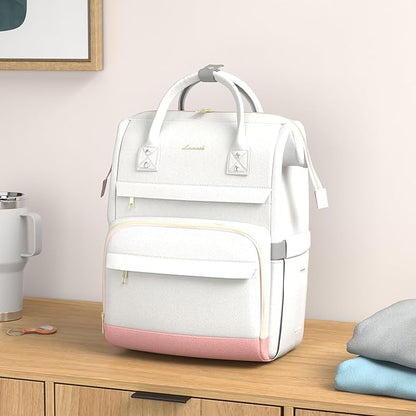 LOVEVOOK Laptop Backpack for Women Fashion Travel Backpack Purse 15.6 Inch Large Capacity Work Backpack Nurse Teacher Bag with USB Port