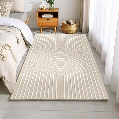 Muddy Mat짰 Maze 2x10 Washable Area Rugs for Living Room, Bedroom & Dining Room ??Modern Soft Low Pile Non Slip Carpet ??Pet Friendly Waterproof Foldable Rugs for Home