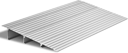 VEVOR Door Threshold Ramp 3‘’ Rise Aluminum Alloy Threshold Ramp Rated 800 lbs Load Capacity, Handicap Ramps for Home Steps for Wheelchair, Scooters, Power Chairs, Walkers, Bicycle, Tricycle