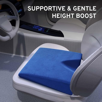 Wedge Pillow for Office Chair Cushion and Car Seat Cushion - Medium Firm Memory Foam Seat Pad for Truck Seat, Gaming Chair - Orthopedic Support and Pain Relief for Tailbone and Hip