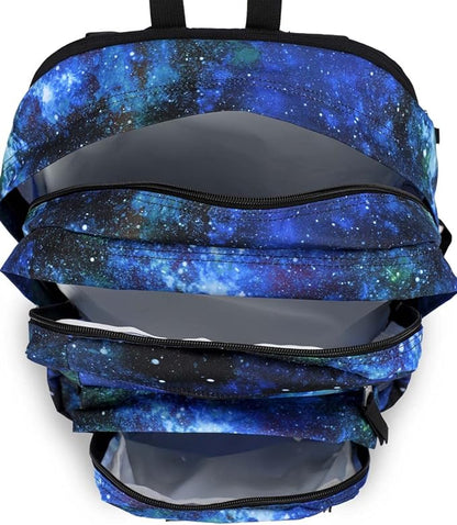 JanSport Laptop Backpack - Computer Bag with 2 Compartments, Ergonomic Shoulder Straps, 15” Laptop Sleeve, Haul Handle - Cyberspace Galaxy