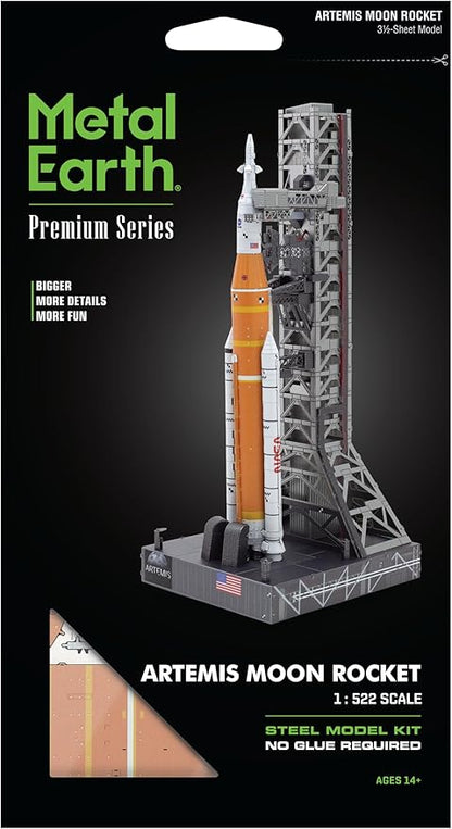 Metal Earth Premium Series Artemis Moon Rocket 3D Metal Model Kit Fascinations