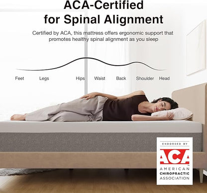 Novilla Mattress, 12 Inch Mattress California King with Gel Memory Foam for Comfortable Sleep & Pain Relief & Body Support, CertiPUR-US Certified