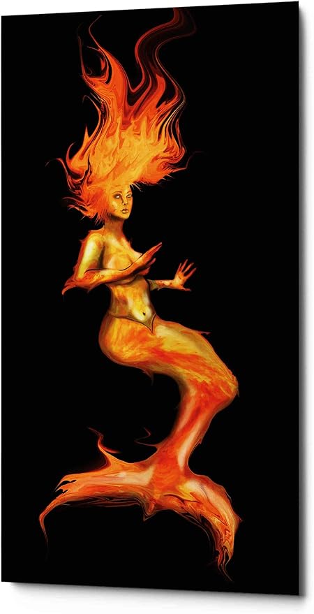 Epic Graffiti 'Siren' by Michael Stewart, Canvas Wall Art, 30"x60"